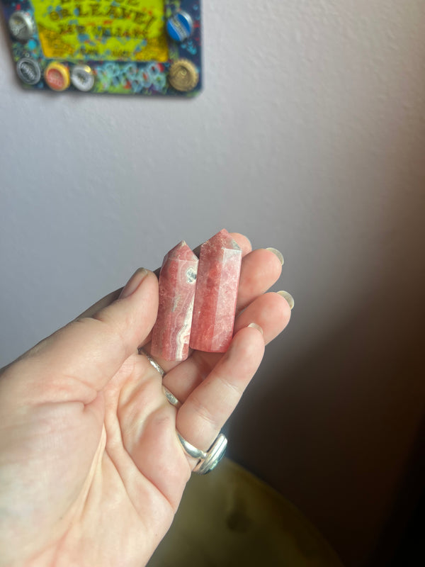 Natural Rhodochrosite Obelisk