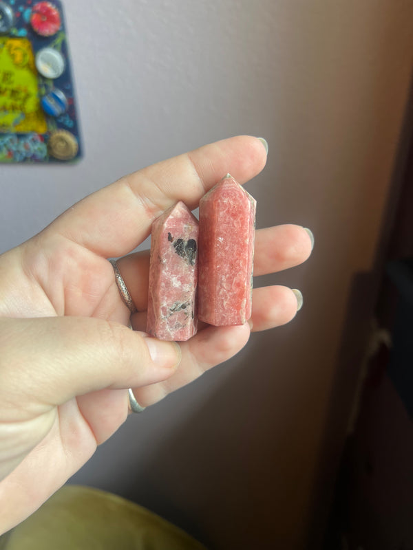 Natural Rhodochrosite Obelisk
