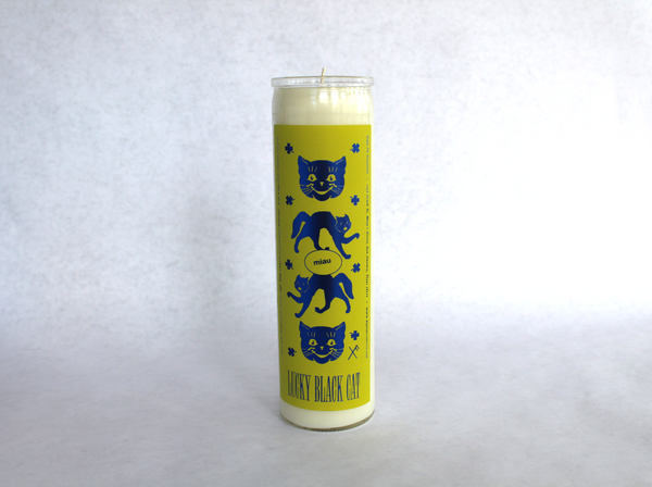 Lucky Black Cat 7-Day Candle