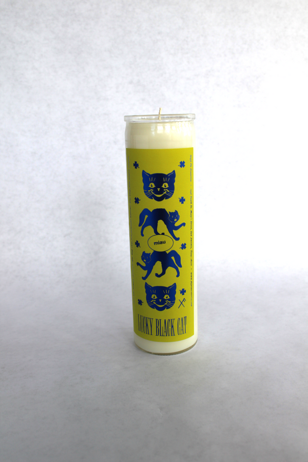 Lucky Black Cat 7-Day Candle