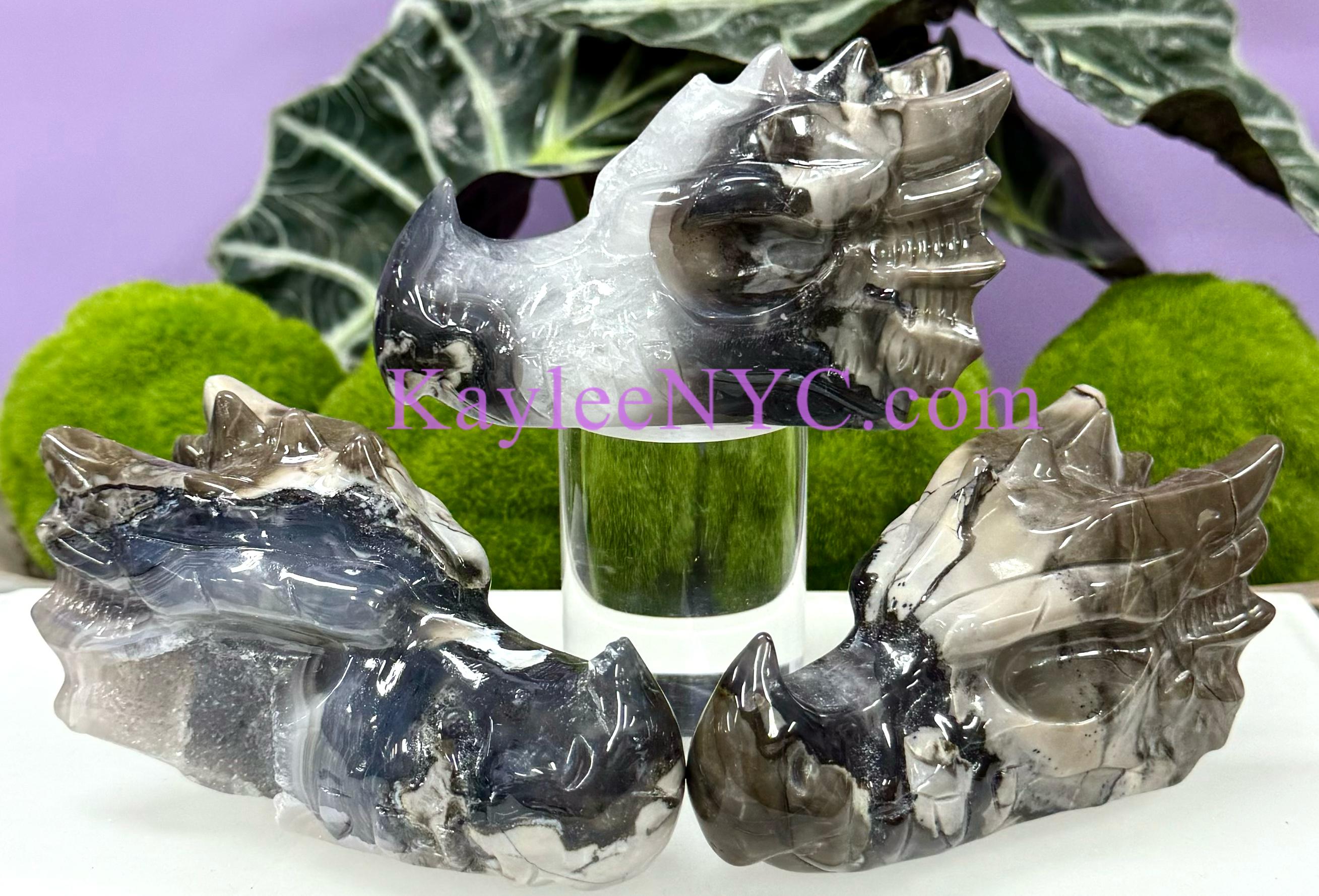 Volcano Agate Dragon Head