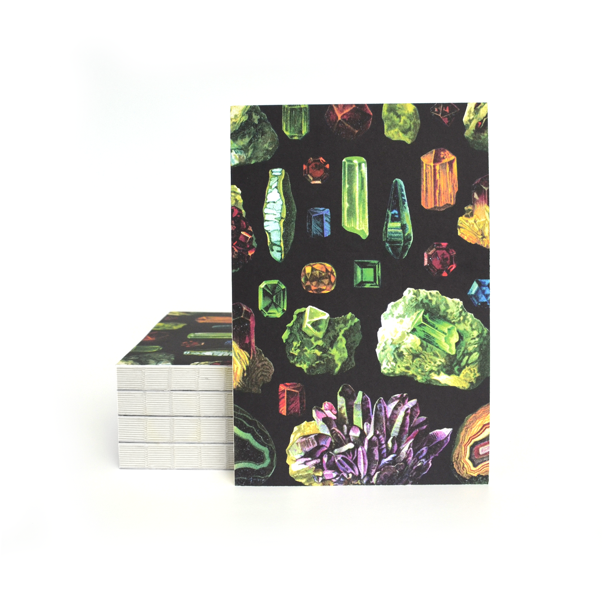 Vintage Crystals & Minerals Journal - Exposed Coptic Binding