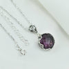 Amethyst & Sterling Silver Necklace