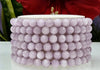 Natural Kunzite 6mm 7.5” Crystal Healing Stretch Bracelet