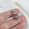 Amethyst & Sterling Silver Necklace