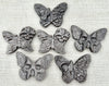 Silver Sheen Obsidian Butterfly Carvings