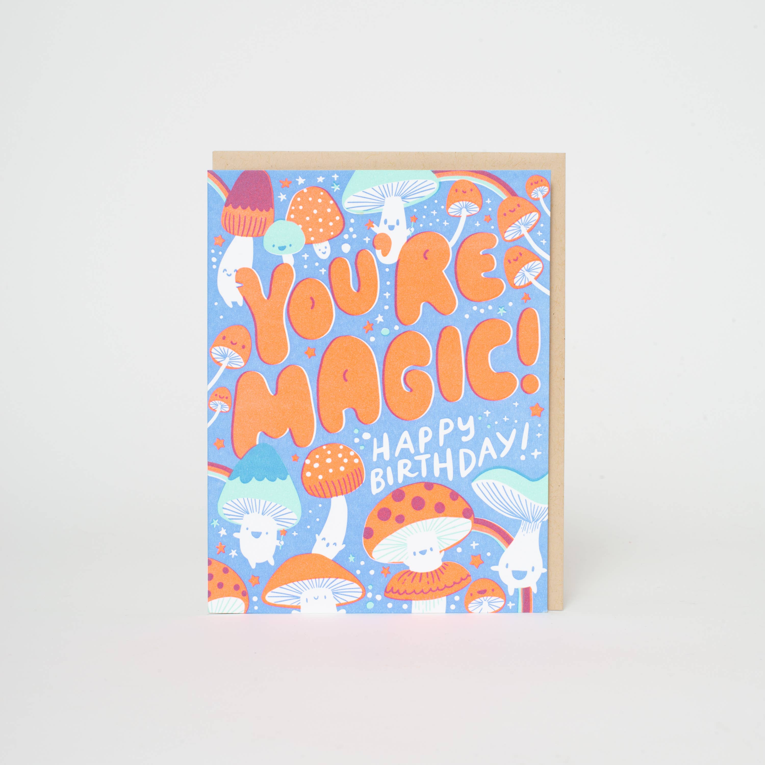 Magic Mushrooms Birthday Card