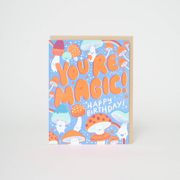 Magic Mushrooms Birthday Card