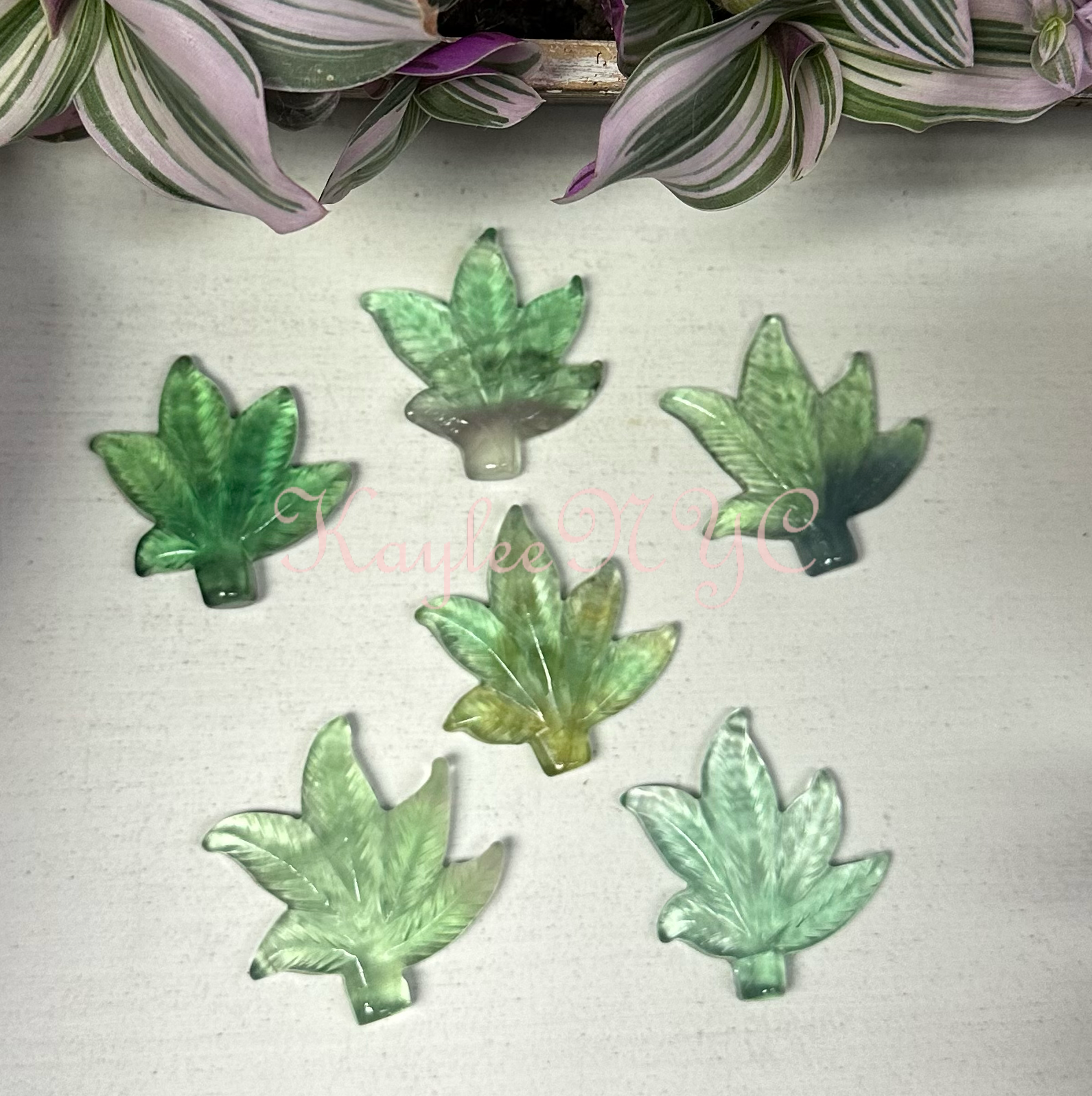 Fluorite Weed Leaf