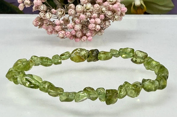 5mm Peridot Tumble Bracelet