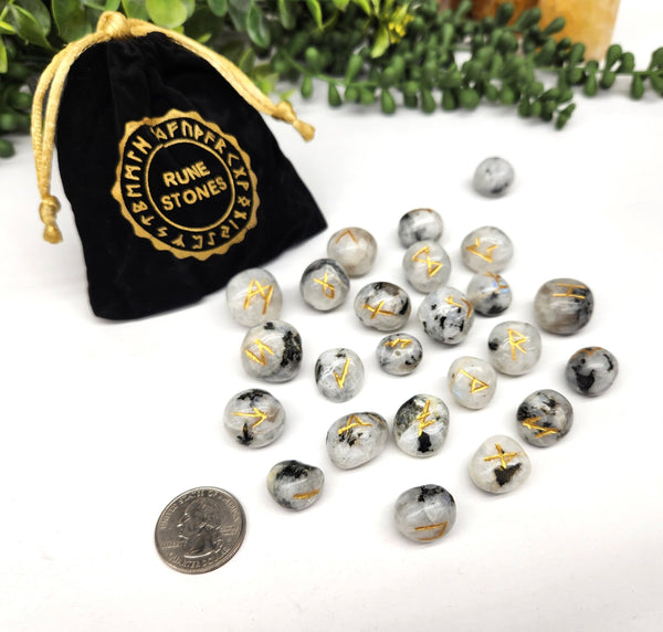 Rainbow Moonstone Rune Set