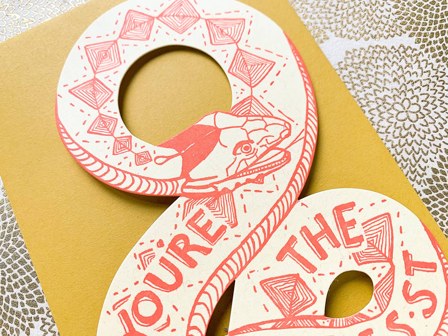 You're The Best Snake Card