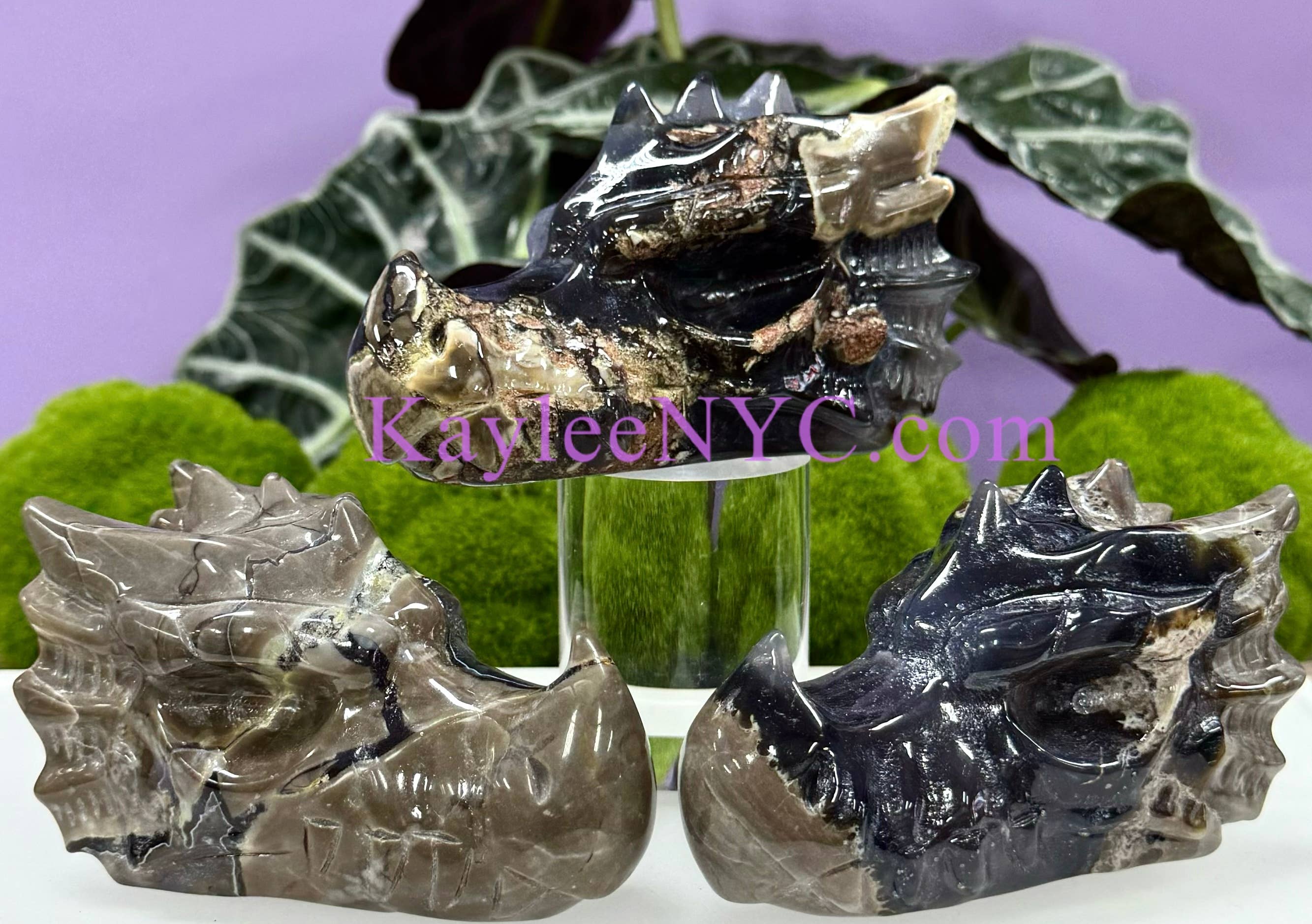 Volcano Agate Dragon Head