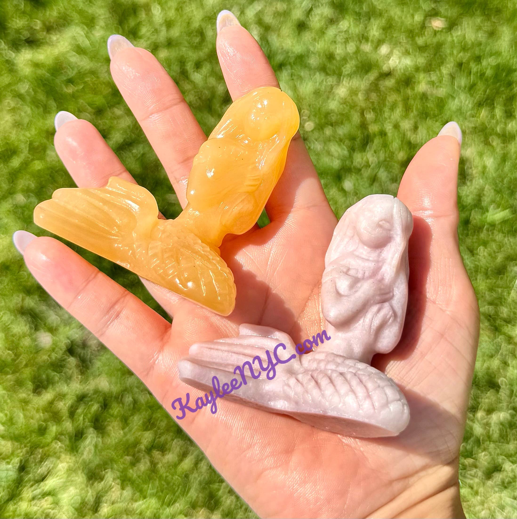 Pink Opal or Orange Calcite Mermaid