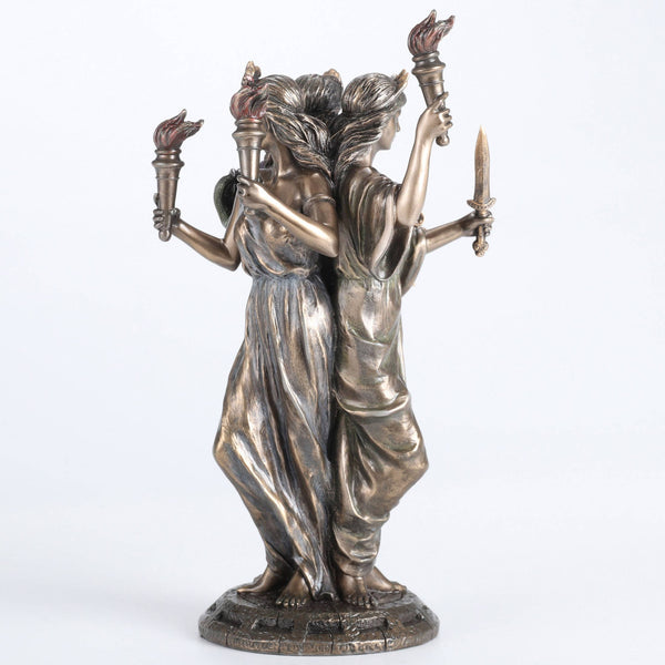 Bronze Hecate Triple Goddess
