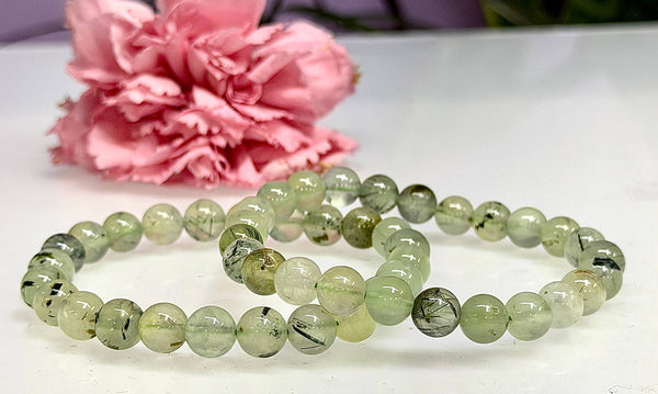 8mm Prehnite Bracelet
