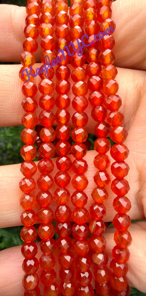 Faceted Carnelian Bracelet