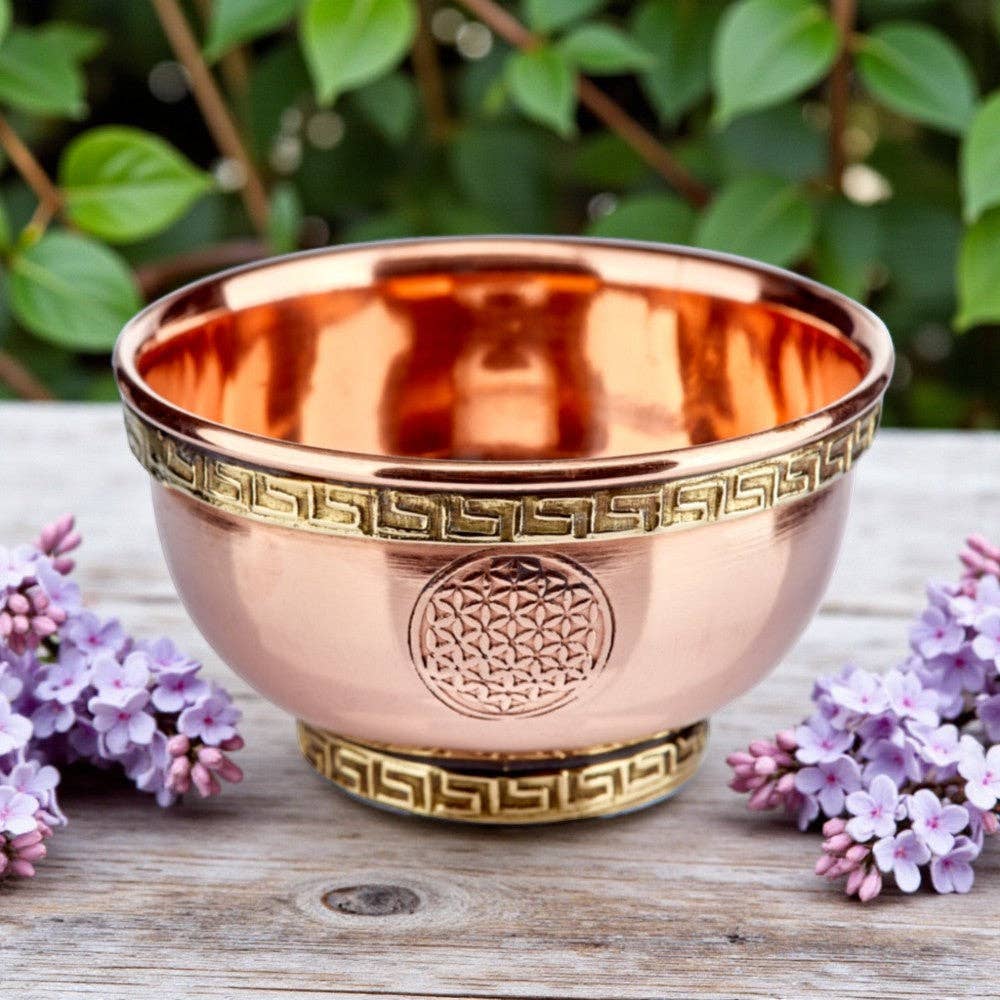 Copper Bowl - Flower of Life