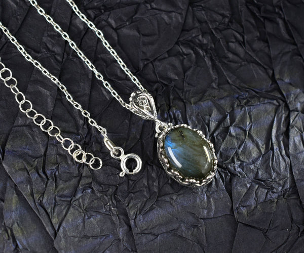 Labradorite & Sterling Silver Necklace