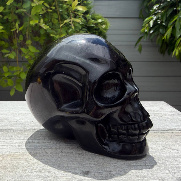 Black Obsidian Skull