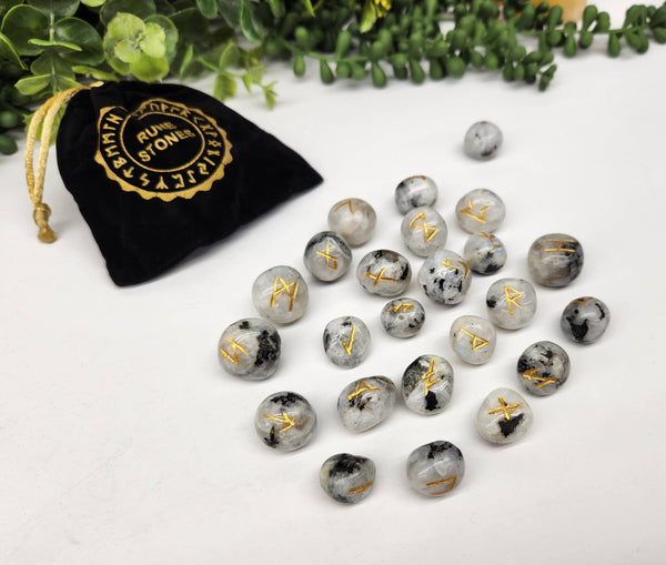 Rainbow Moonstone Rune Set