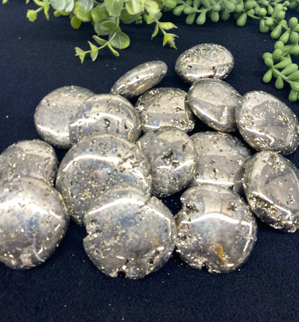 Pyrite Palm Stones-Semi-Precious (0.5kg/1.1lbs.)