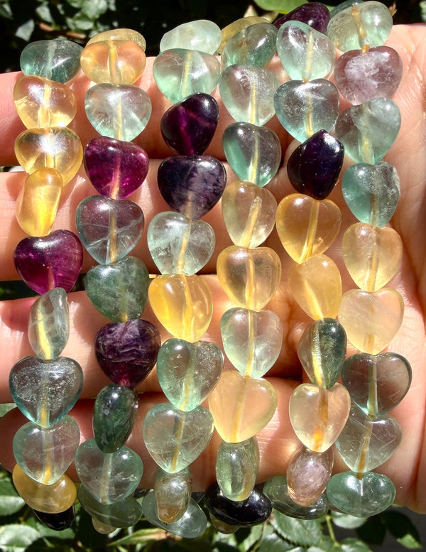 Fluorite Heart 8mm