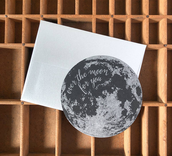 Over The Moon Card