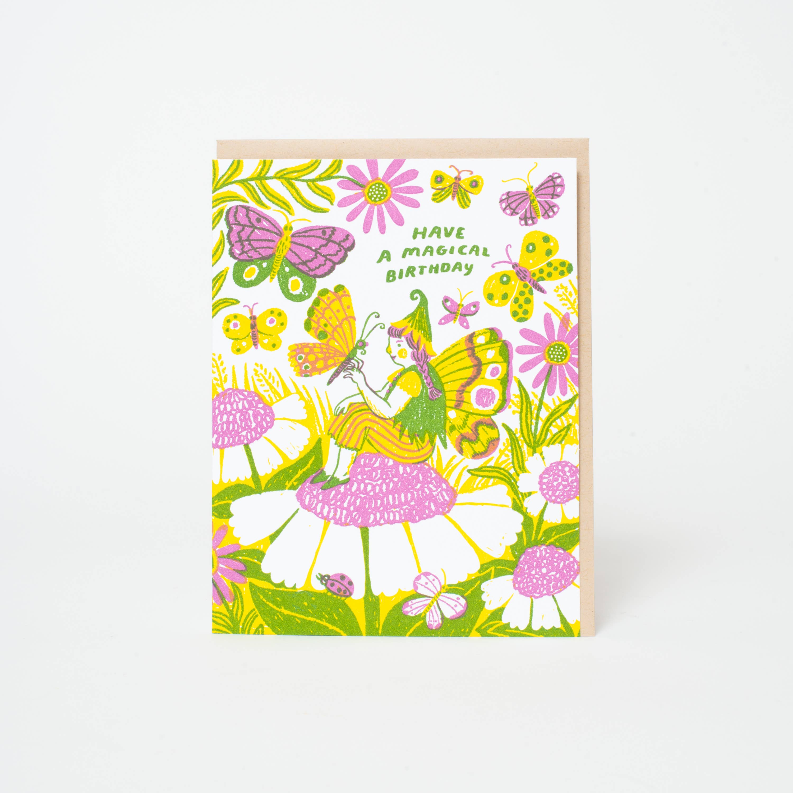 Magical Birthday Fairy Letterpress Card