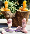 Pink Opal or Orange Calcite Mermaid