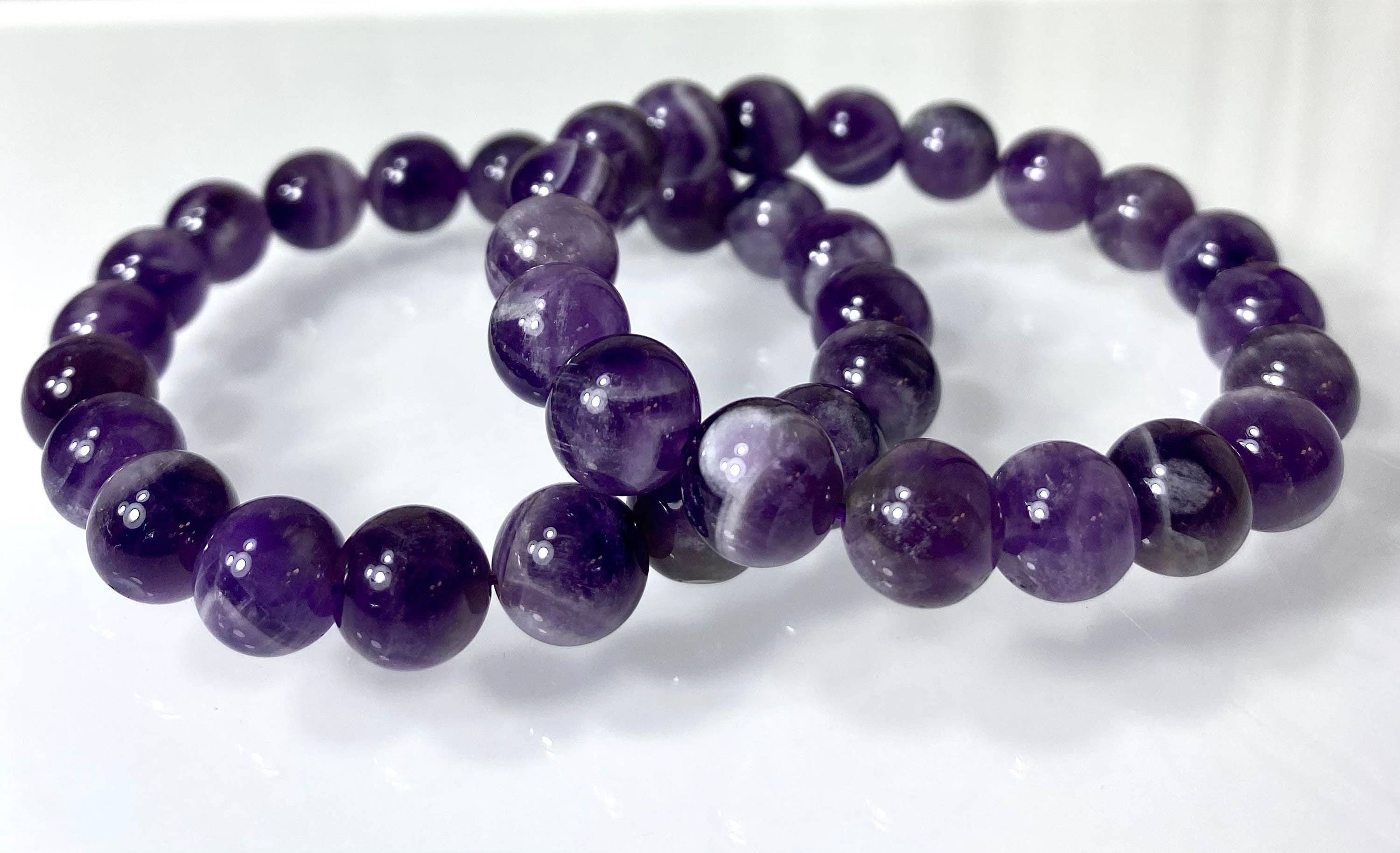 Chevron Amethyst Bracelet