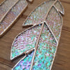 Iridescent Glass Feather Set