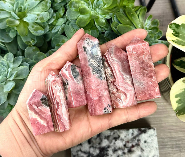 Natural Rhodochrosite Obelisk