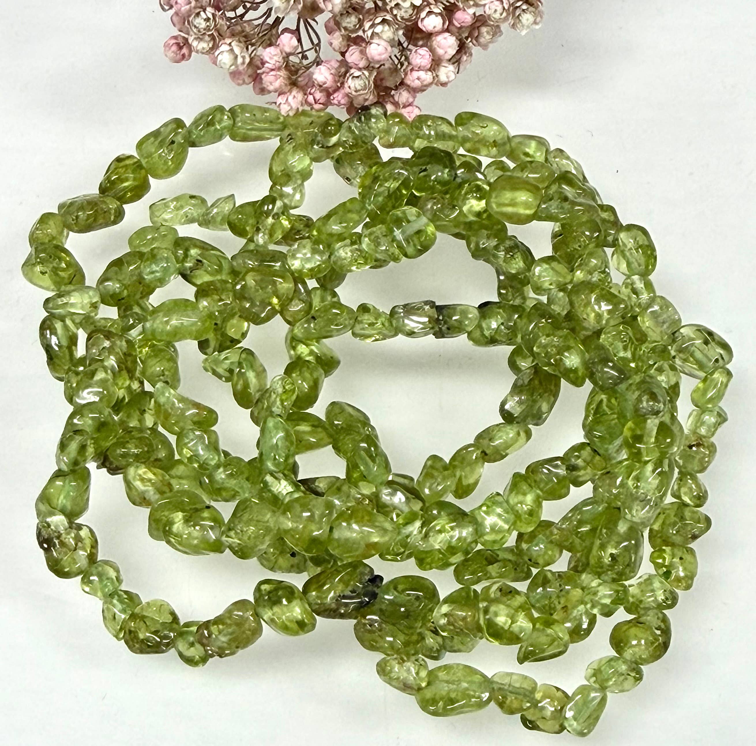 5mm Peridot Tumble Bracelet