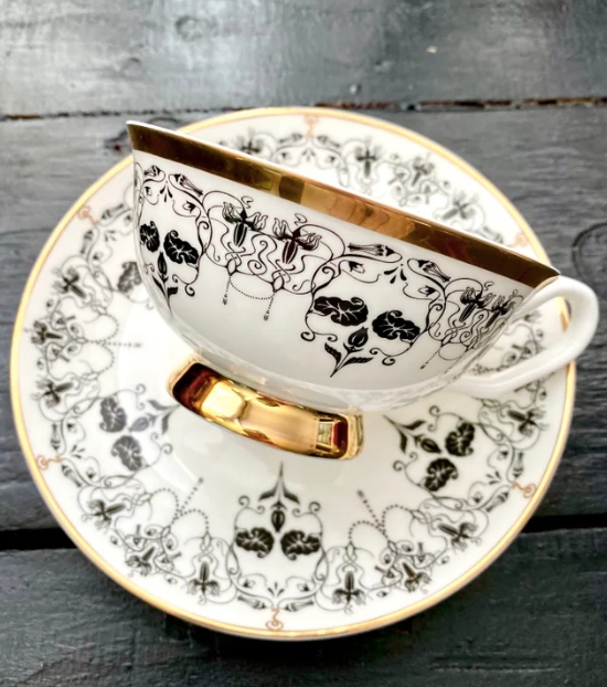 Witch teacup and saucer