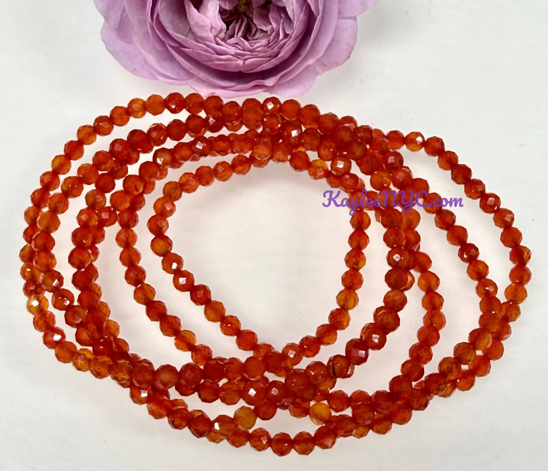 Faceted Carnelian Bracelet