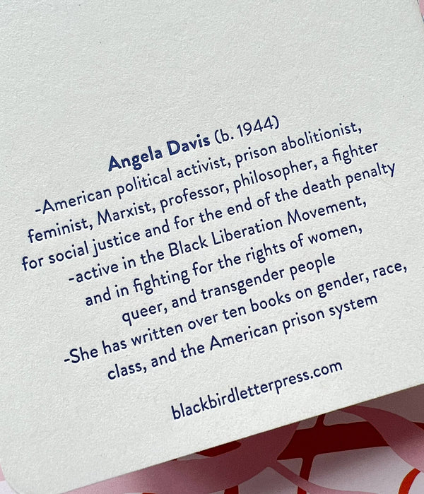 Angela Davis Letterpress Notebook