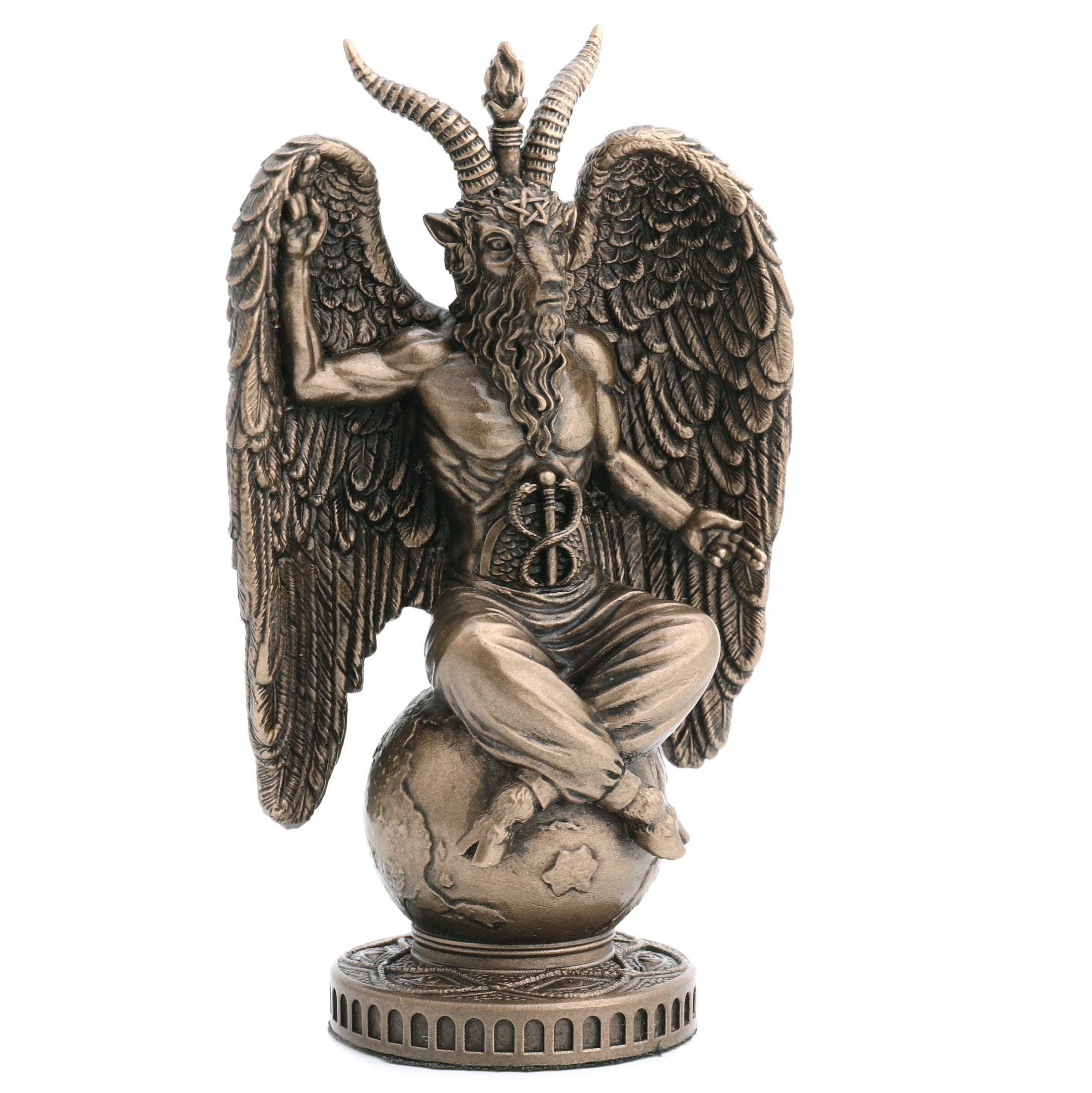 Baphomet On Globe 4.5in