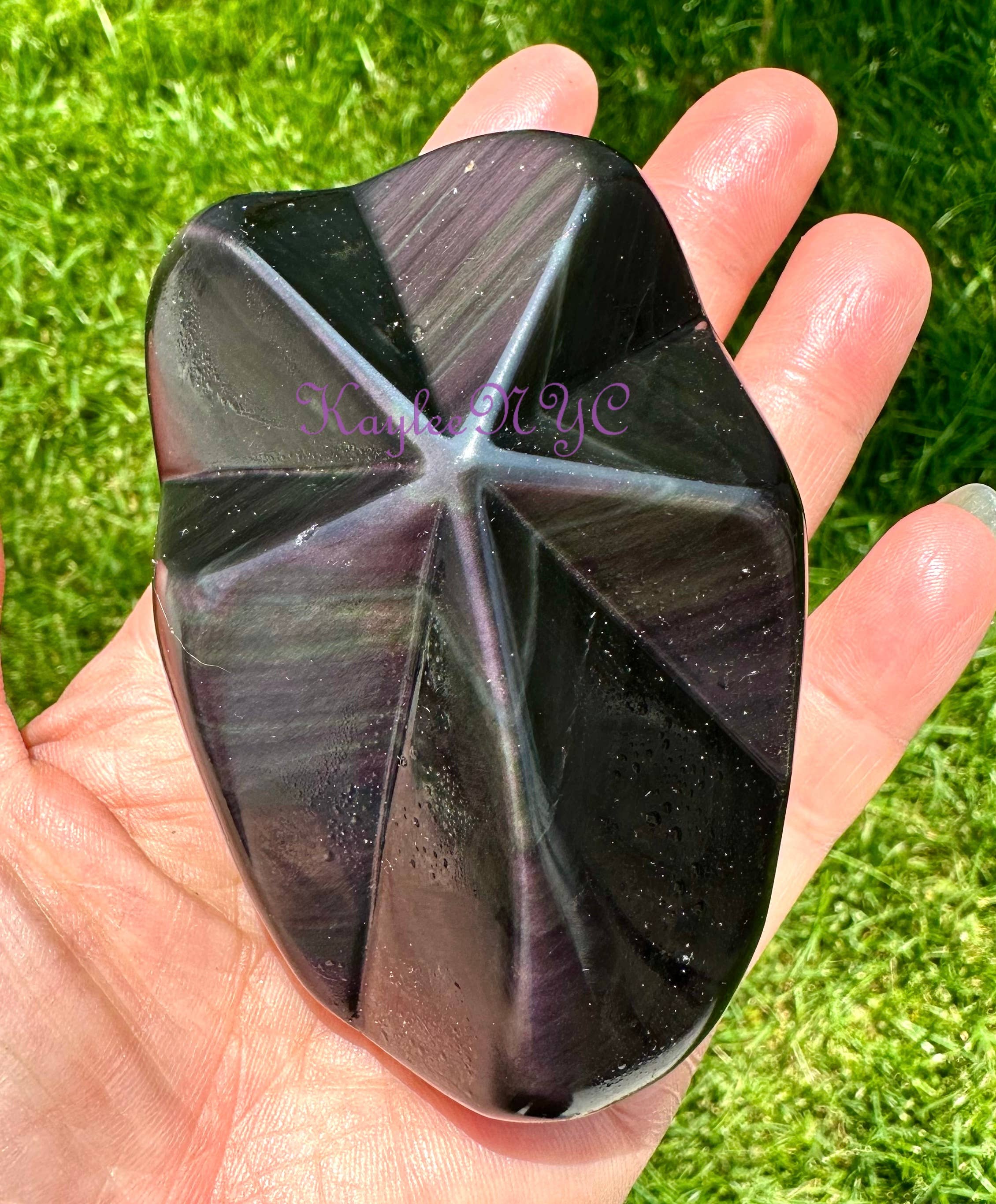 Rainbow Obsidian Star