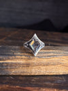 Grounded Ring W/ Faceted Quartz Size 7