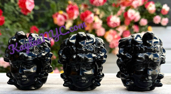 Obsidian Medusa Head