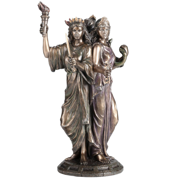Bronze Hecate Triple Goddess
