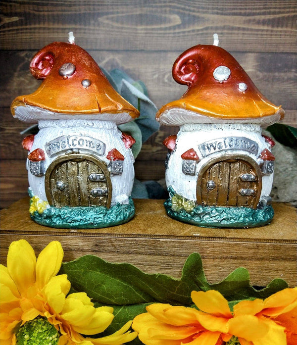 Mushroom House Candle