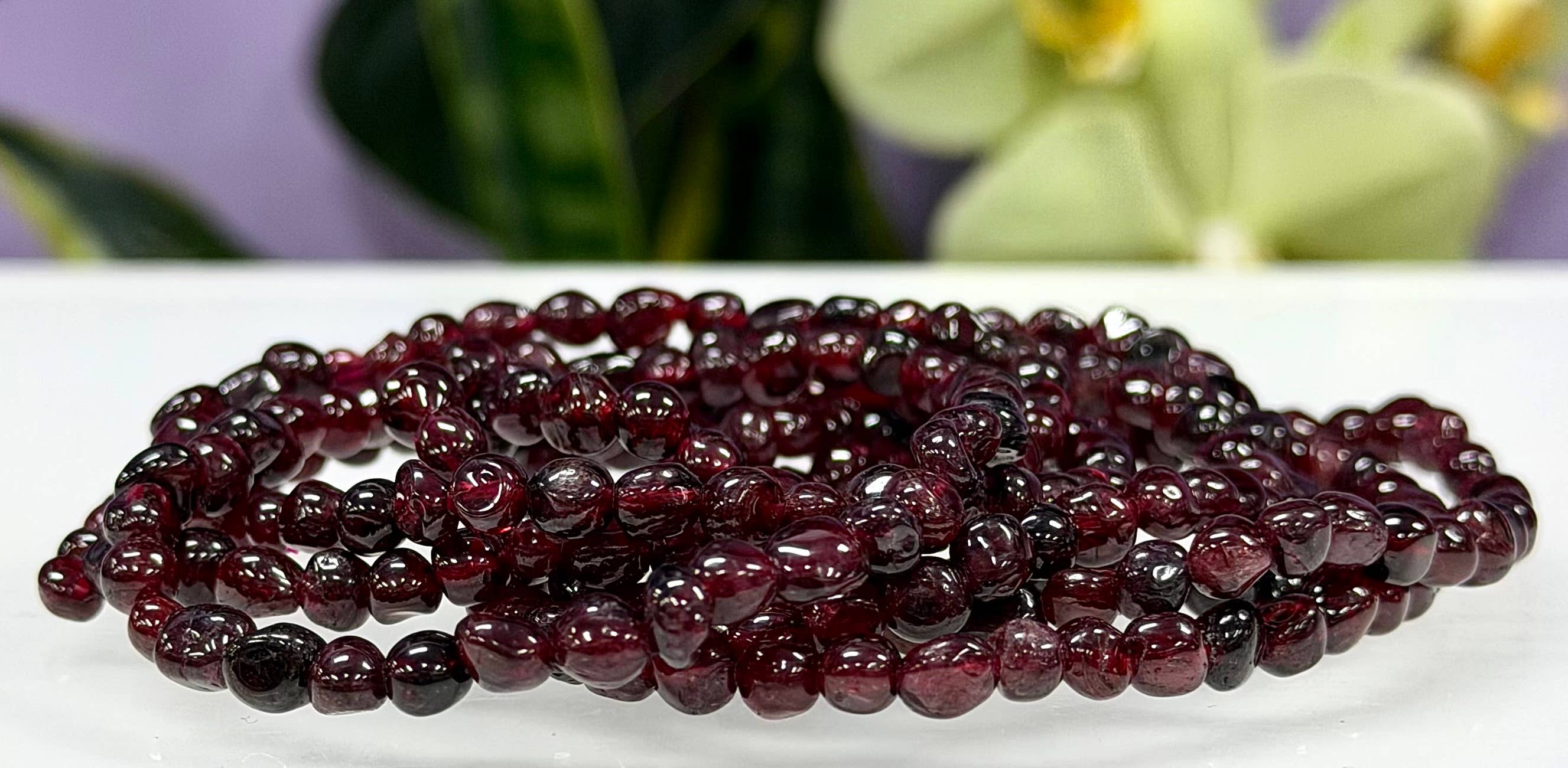 5mm Garnet Tumble Bracelet
