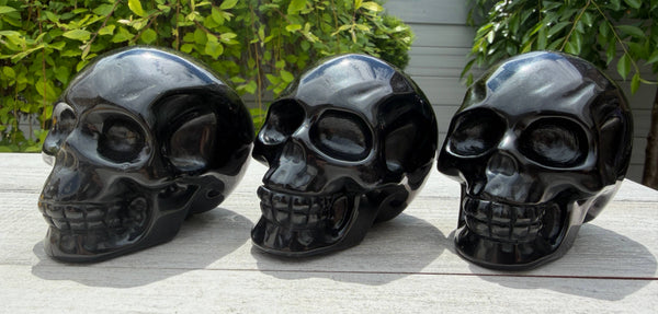 Black Obsidian Skull