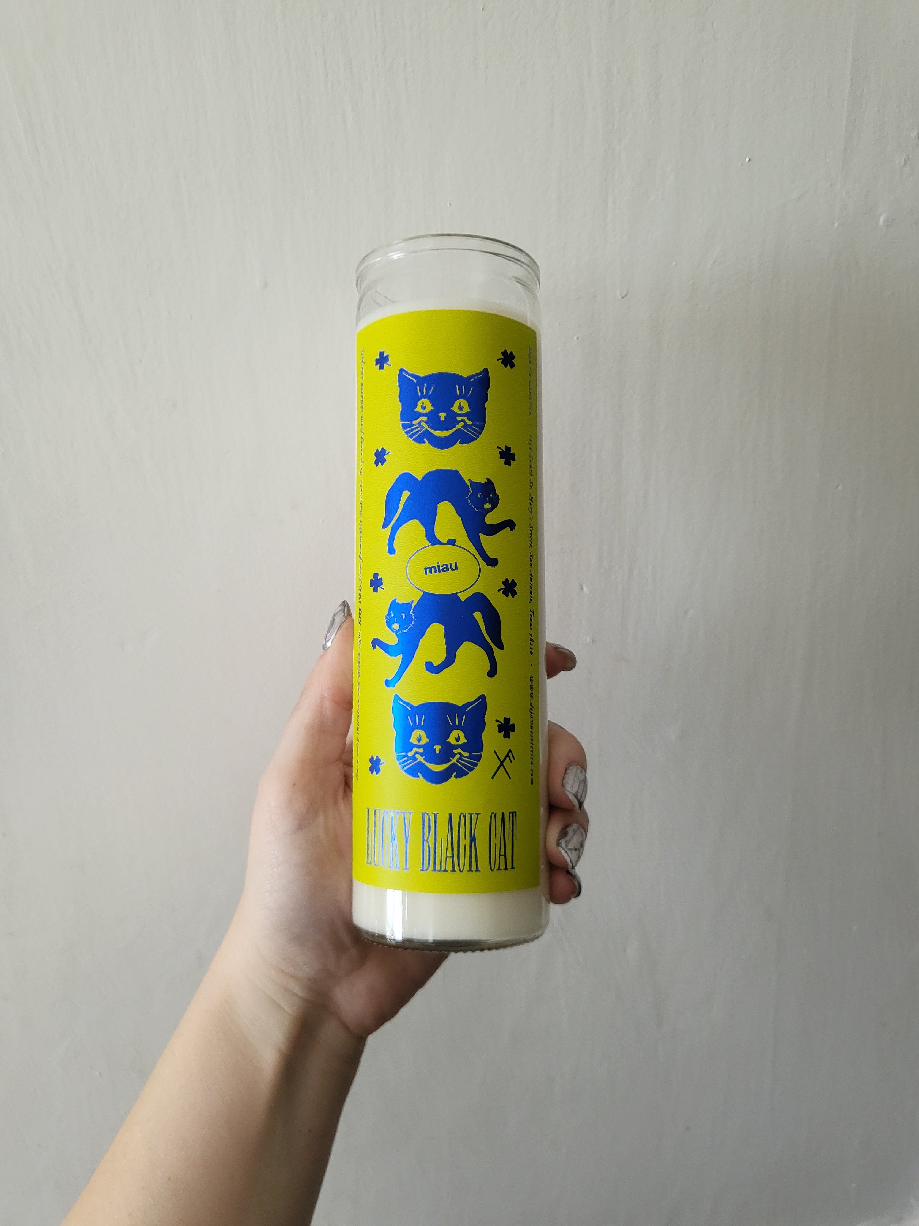 Lucky Black Cat Candle