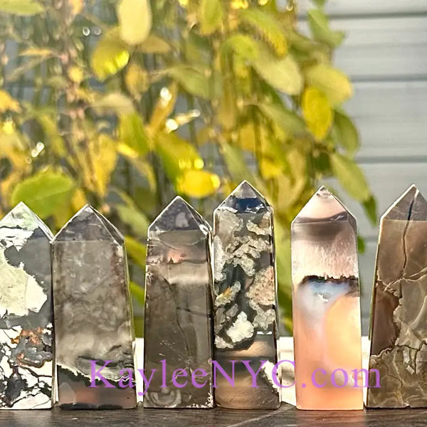 Volcano Agate Obelisk
