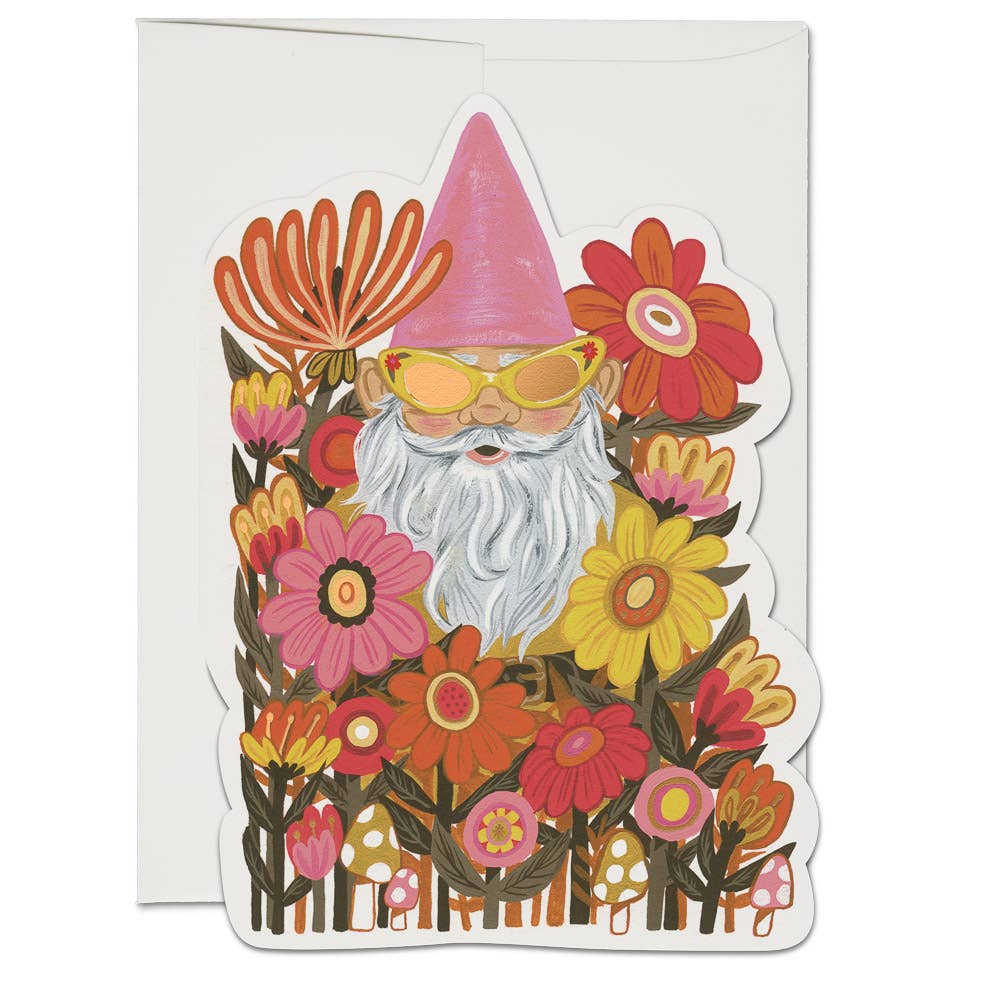 Radical Gnome greeting card