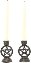 Pentacle Candle/Incense Holder Pair