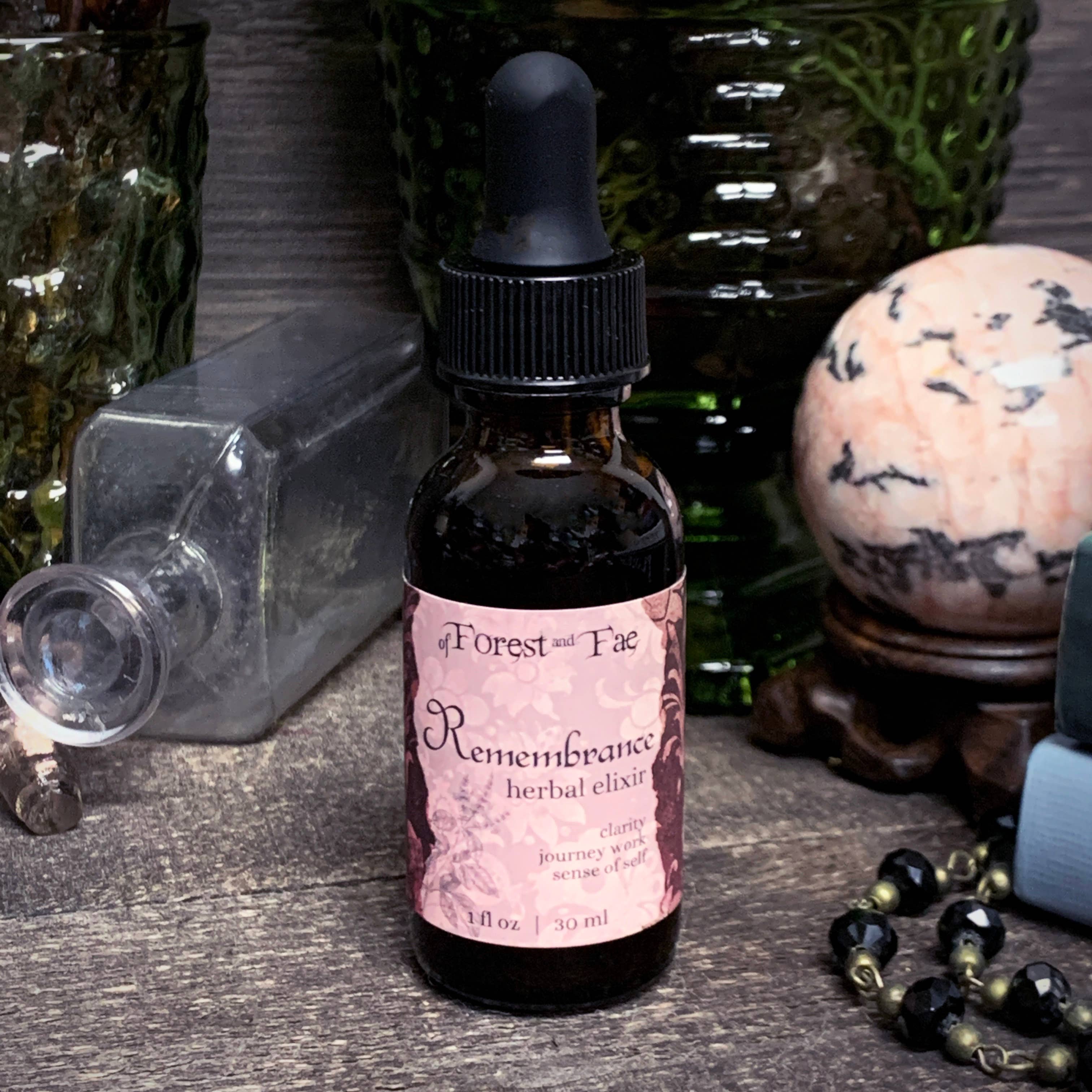 Remembrance Elixir • Herbal Tincture • Journey Work • Witchy